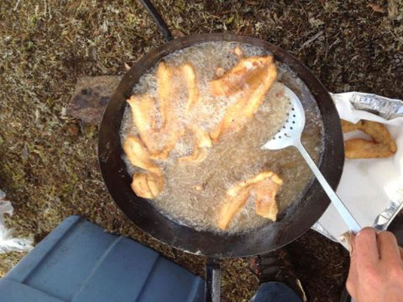 Shore Lunch Cooking